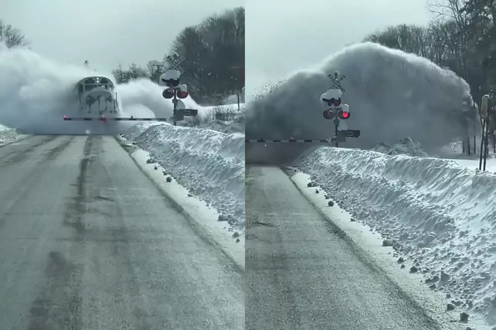 VIDEO: Watch How an Upstate New York Train Deals with Snow