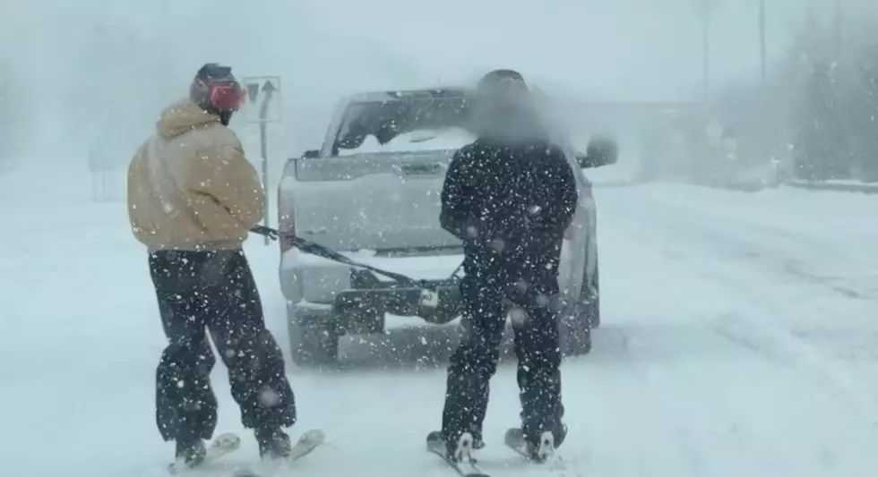 Video Captures Men Skiing Behind Pickup Truck in Hudson Valley